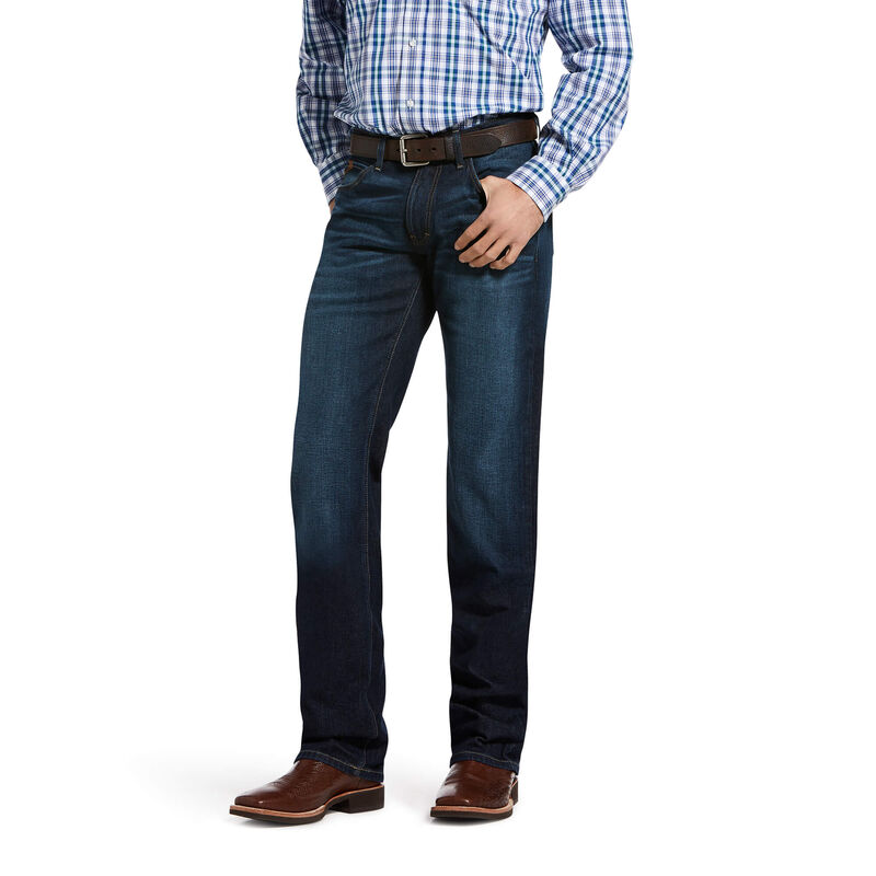 Ariat Jeans Herren - M5 Slim Stretch Legacy Stackable Straight Leg DunkelBlau ( UOLPJ-1593 )